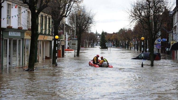 Driving Boat In City Center